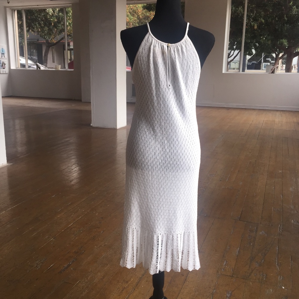 Catherine Malandrino white stretchy lace mesh dress - Picture 4 of 9